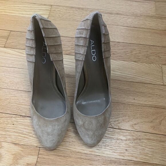 Aldo size 38/7.5 brown heels - Picture 1 of 6